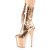 Pleaser FLAMINGO-1053 Plateau Stiefeletten Metallic Chrom Rose-Gold EU-35 / US-5