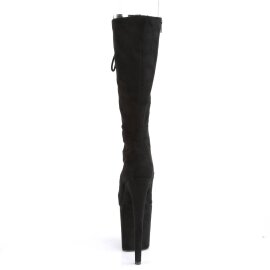 Pleaser FLAMINGO-2051FS Plateau Stiefeletten künstliches Wildleder Schwarz EU-41 / US-11