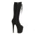 Pleaser FLAMINGO-2051FS Plateau Stiefeletten künstliches Wildleder Schwarz EU-38 / US-8