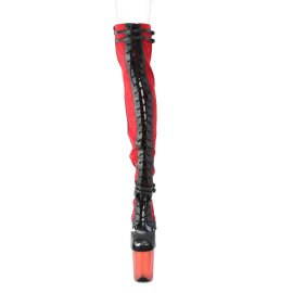Pleaser FLAMINGO-3027 Plateau Overknee Stiefel...
