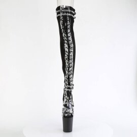 Pleaser FLAMINGO-3027SP Plateau Overknee Stiefel Snake...