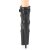 Pleaser FLAMINGO-800-05 Plateau Stiefeletten Kunstleder Schwarz EU-35 / US-5