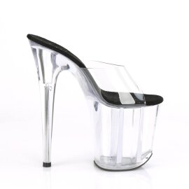 Pleaser FLAMINGO-801 Plateau Pantoletten Transparent EU-35 / US-5