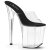 Pleaser FLAMINGO-801 Plateau Pantoletten Transparent EU-35 / US-5