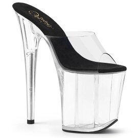 Pleaser FLAMINGO-801 Plateau Pantoletten Transparent EU-37 / US-7