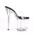 Pleaser FLAMINGO-801 Plateau Pantoletten Transparent EU-37 / US-7