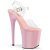 Pleaser FLAMINGO-808 Plateau Sandaletten Transparent Rosa EU-37 / US-7