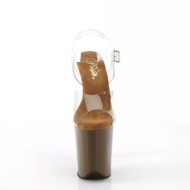 Pleaser FLAMINGO-808 Plateau Sandaletten Transparent...