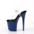 Pleaser FLAMINGO-808 Plateau Sandaletten Transparent Blau EU-35 / US-5