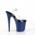 Pleaser FLAMINGO-808 Plateau Sandaletten Transparent Blau EU-37 / US-7
