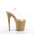 Pleaser FLAMINGO-808 Plateau Sandaletten Transparent Toffee EU-38 / US-8