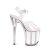 Pleaser FLAMINGO-808G Plateau Sandaletten Glitter Transparent Rosa EU-35 / US-5