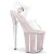 Pleaser FLAMINGO-808G Plateau Sandaletten Glitter Transparent Rosa EU-37 / US-7