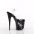 Pleaser FLAMINGO-808NLDG Plateau Sandaletten Transparent Schwarz EU-35 / US-5