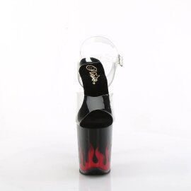Pleaser FLAMINGO-808NLFL Plateau Sandaletten Transparent...