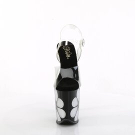 Pleaser FLAMINGO-808NLHS Plateau Sandaletten Transparent...
