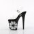 Pleaser FLAMINGO-808NLHS Plateau Sandaletten Transparent Schwarz EU-35 / US-5