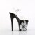 Pleaser FLAMINGO-808NLHS Plateau Sandaletten Transparent Schwarz EU-35 / US-5