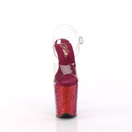Pleaser FLAMINGO-808RBG Plateau Sandaletten Glitter...