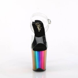 Pleaser FLAMINGO-808RC Plateau Sandaletten Chrom...
