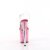 Pleaser FLAMINGO-808RG-02 Plateau Sandaletten Glitter Transparent Bunt EU-37 / US-7