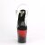 Pleaser FLAMINGO-808SS Plateau Sandaletten Glitter Transparent Schwarz EU-35 / US-5
