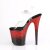 Pleaser FLAMINGO-808SS Plateau Sandaletten Glitter Transparent Schwarz EU-35 / US-5