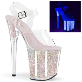 Pleaser FLAMINGO-808UVG Plateau Sandaletten Neon...
