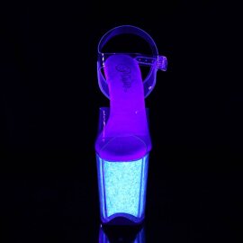 Pleaser FLAMINGO-808UVG Plateau Sandaletten Neon...