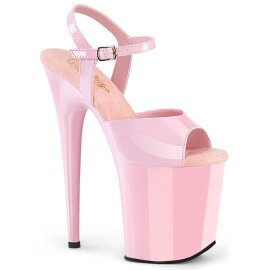 Pleaser FLAMINGO-809 Plateau Sandaletten Lack Rosa EU-35...