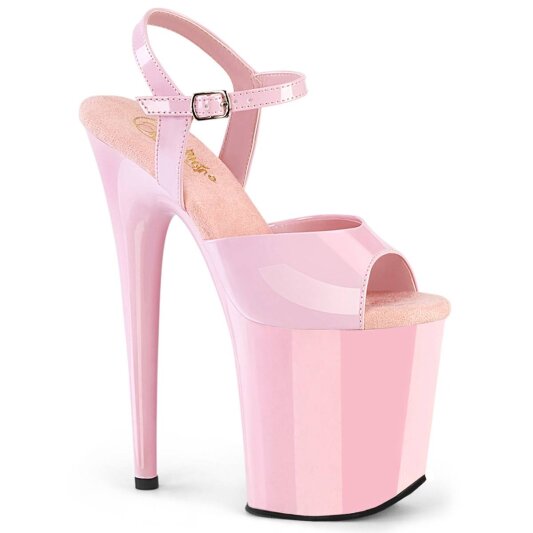 Pleaser FLAMINGO-809 Plateau Sandaletten Lack Rosa EU-37 / US-7