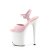 Pleaser FLAMINGO-809 Plateau Sandaletten Lack Rosa Weiß EU-37 / US-7