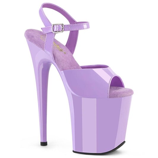 Pleaser FLAMINGO-809 Plateau Sandaletten Lack Lila EU-35 / US-5