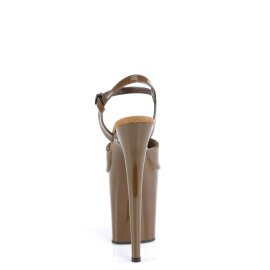 Pleaser FLAMINGO-809 Plateau Sandaletten Lack Mokka  EU-35 / US-5