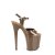 Pleaser FLAMINGO-809 Plateau Sandaletten Lack Mokka  EU-35 / US-5