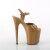 Pleaser FLAMINGO-809 Plateau Sandaletten Lack Toffee EU-37 / US-7