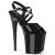 Pleaser FLAMINGO-824 Plateau Sandaletten Lack Schwarz EU-37 / US-7