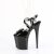 Pleaser FLAMINGO-824 Plateau Sandaletten Lack Schwarz EU-37 / US-7