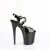 Pleaser FLAMINGO-824 Plateau Sandaletten Lack Schwarz EU-37 / US-7