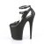 Pleaser FLAMINGO-850 Plateau Sandaletten Kunstleder Schwarz EU-37 / US-7
