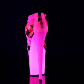 Pleaser FLAMINGO-869UV Plateau Sandaletten Neon Pink EU-39 / US-9