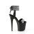 Pleaser FLAMINGO-870 Plateau Sandaletten Kunstleder Strass Schwarz Silber EU-38 / US-8