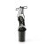 Pleaser FLAMINGO-870 Plateau Sandaletten Lack Strass Schwarz Silber EU-40 / US-10