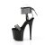 Pleaser FLAMINGO-870 Plateau Sandaletten Lack Strass Schwarz Silber EU-40 / US-10
