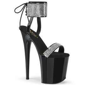 Pleaser FLAMINGO-870 Plateau Sandaletten Lack Strass...