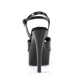 Pleaser GLEAM-609 Plateau Sandaletten Lack Schwarz EU-37 / US-7