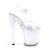 Pleaser ILLUMINATOR-808 Plateau Stiefeletten Transparent Bunt EU-37 / US-7