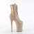 Pleaser INFINITY-1020 Plateau Stiefeletten Lack Beige EU-38 / US-8