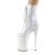 Pleaser INFINITY-1020 Plateau Stiefeletten Lack Weiß EU-37 / US-7