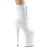 Pleaser INFINITY-1020 Plateau Stiefeletten Lack Weiß EU-37 / US-7